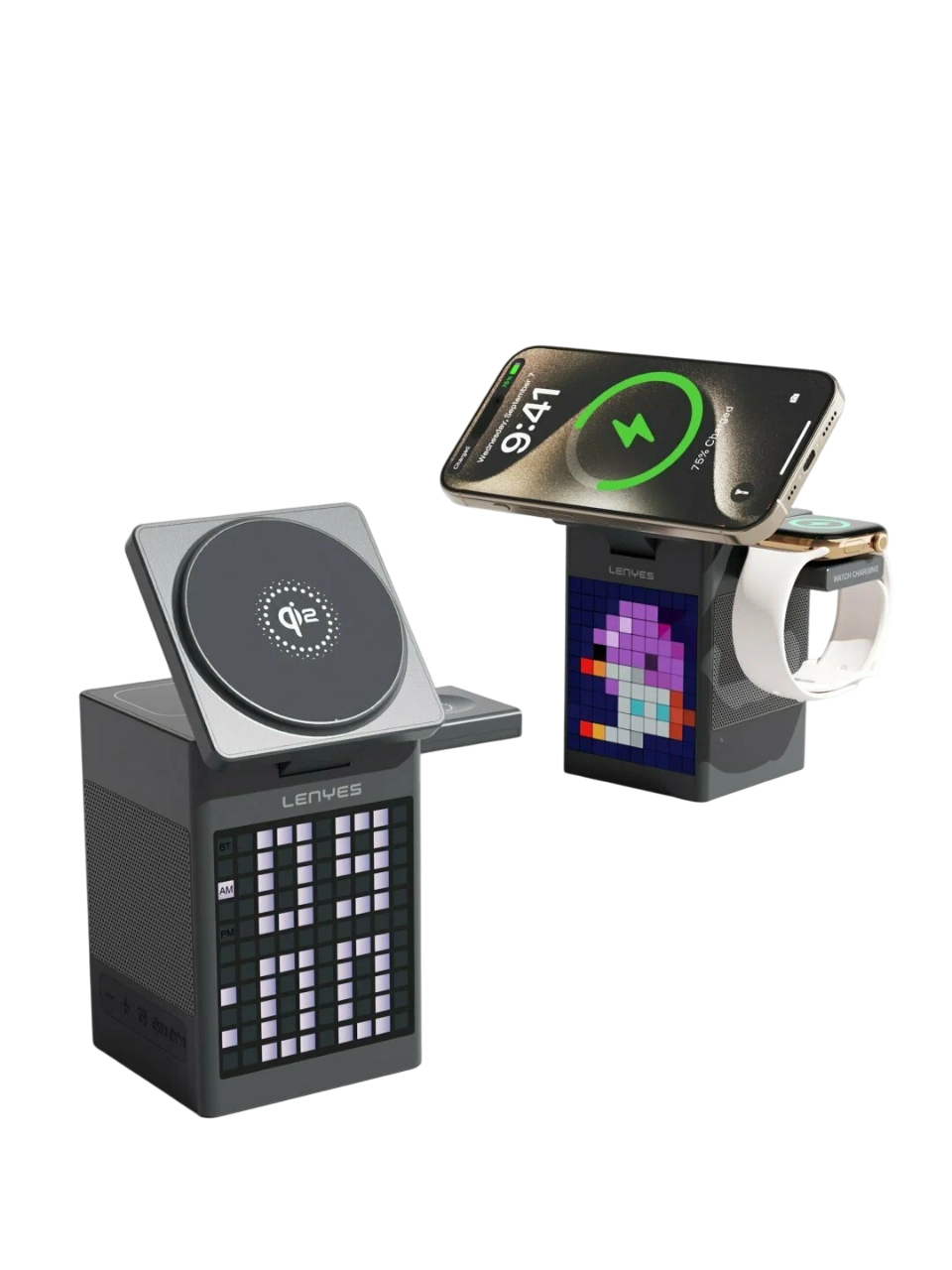 LENYES Speaker PW320 6X1 simsiz zaryadlash stansiyasi O'zbekistonda