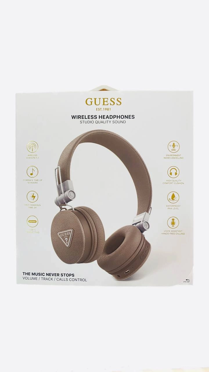 Guess Grained Classic Round Shape Orginal jigarang simsiz quloqchini arzon