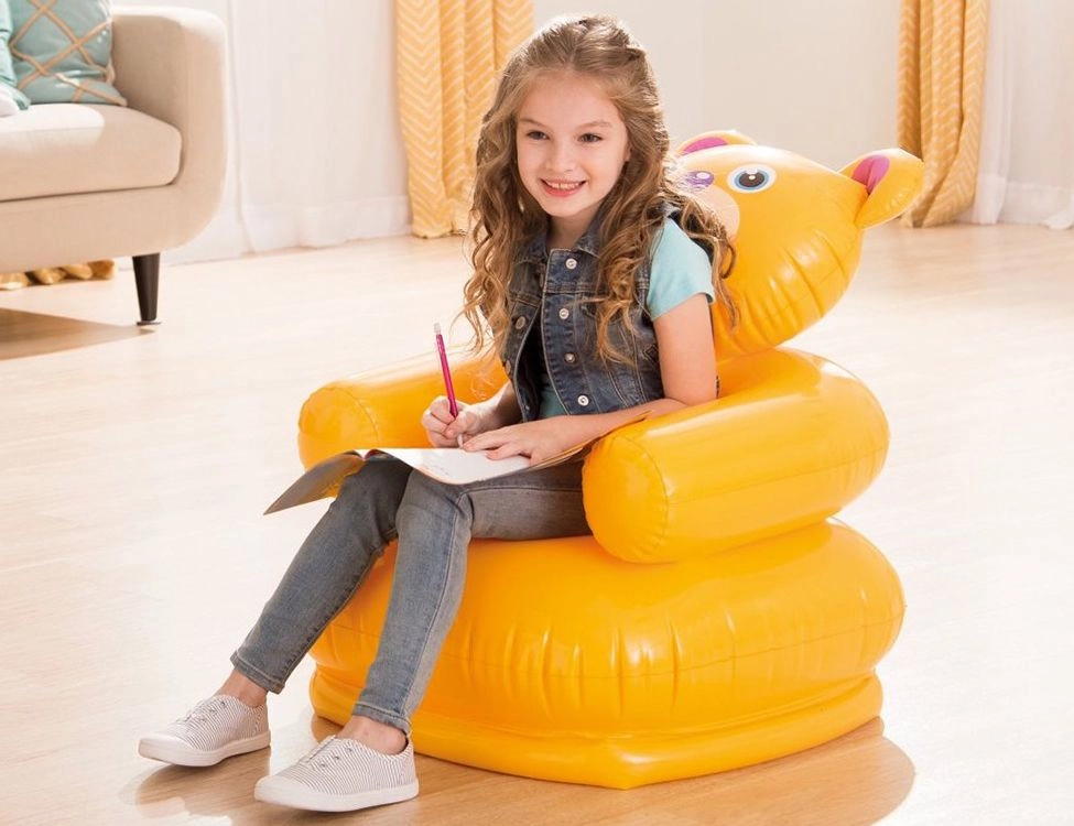Intex Happy Animal Chair Tiger 68556 bolalar uchun puflanadigan stul arzon