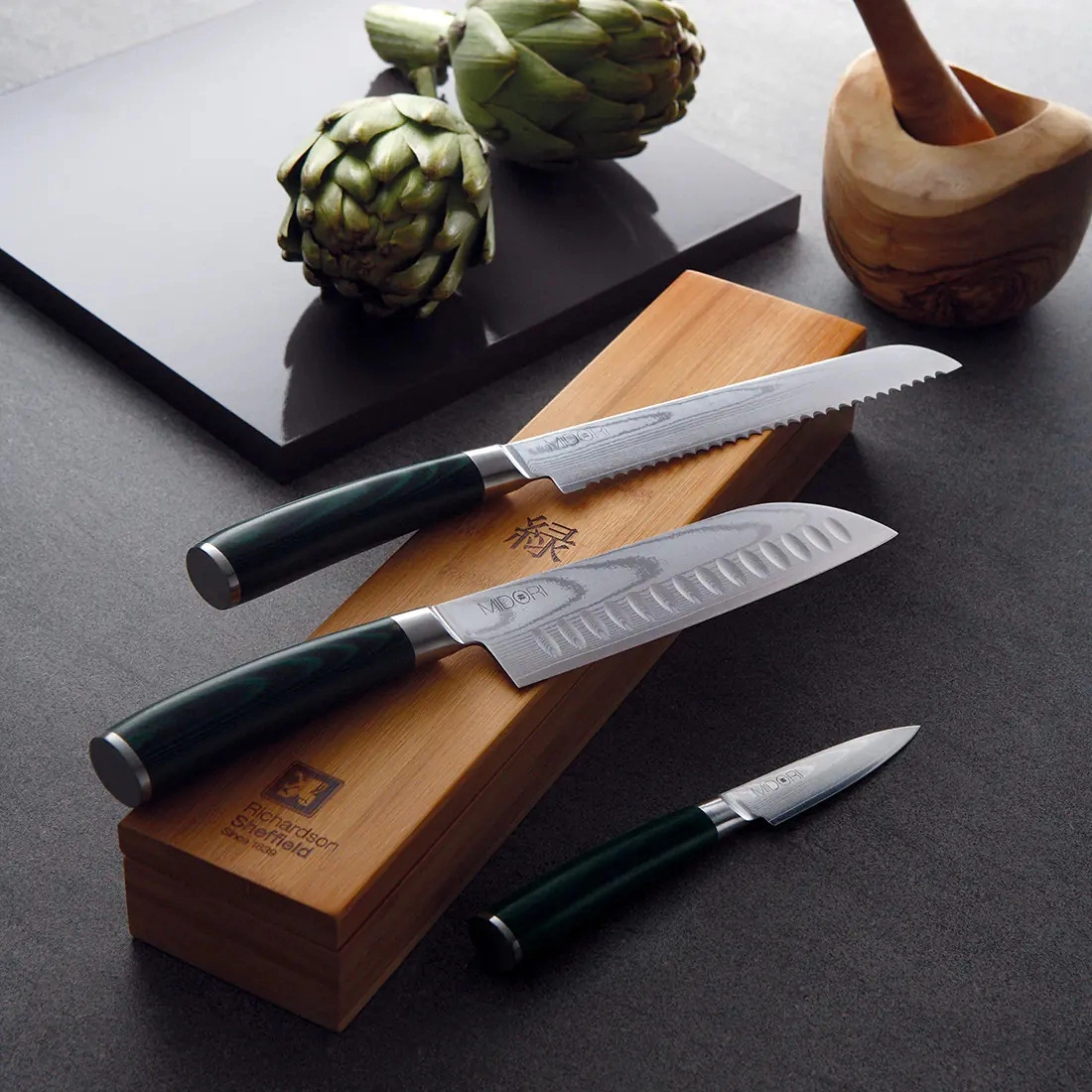 RICHARDSON SHEFFIELD "MIDORI Santoku"  pichog' R11012P135161 O'zbekistonda