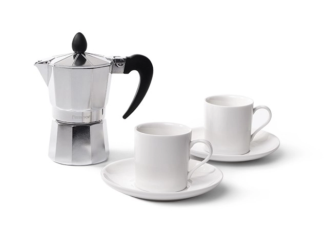 Гейзерная алюминиевая кофеварка Fissman 3324 120мл - фото №2 Гейзерная алюминиевая кофеварка Fissman 3324 120мл купить