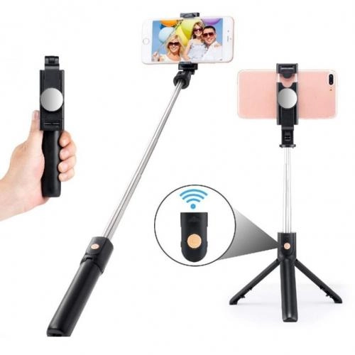 Selfie Stick Integrated Tripod K10 – pultli, simsiz monopod O'zbekistonda