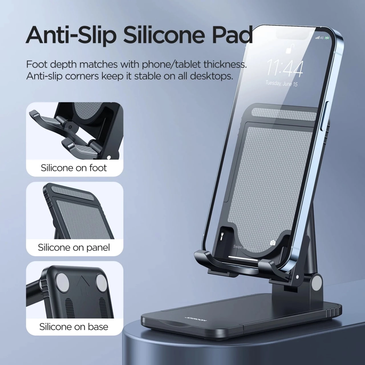 Telefonlar va Planshetlar uchun Joyroom Foldable Stand(JR-ZS303), Black onlayn