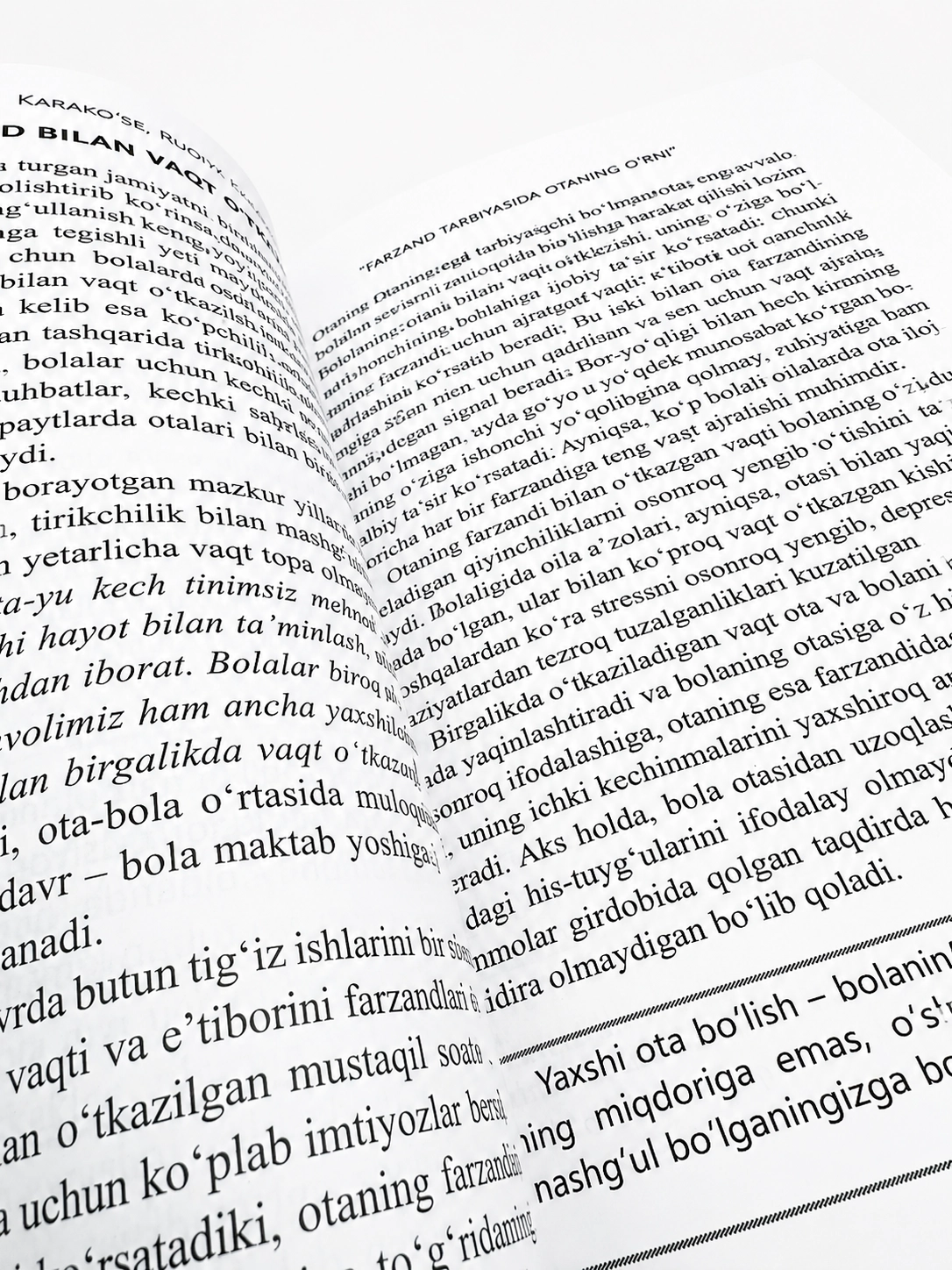 Shaban Karako'se, Ruqiya Karako'se: Farzand Tarbiyasida Otaning O'rni arzon