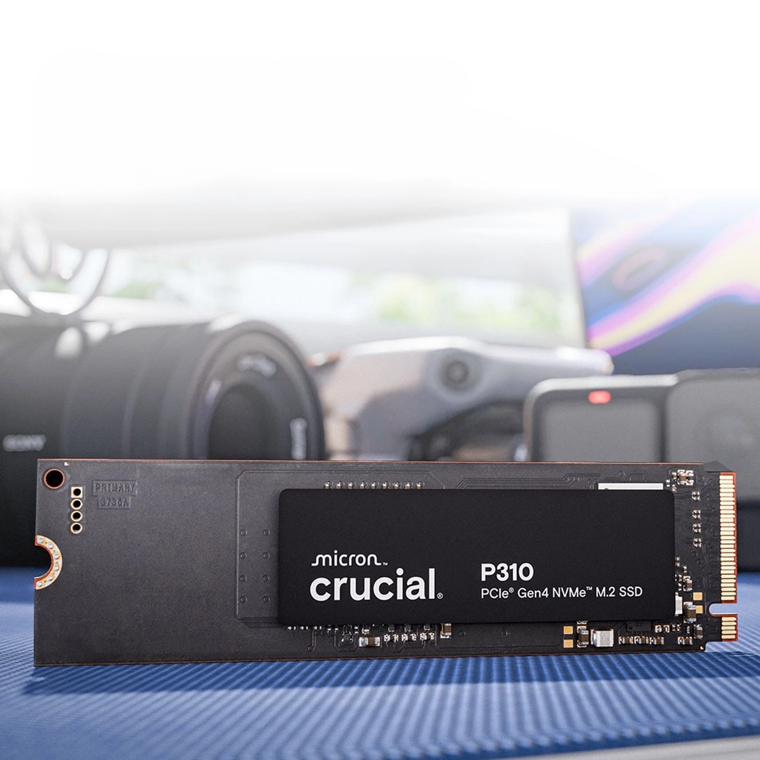 Qattiq jismli jamlagich Crucial P310 / 2TB PCIe Gen4 / NVMe 2280 M.2 SSD , Black arzon