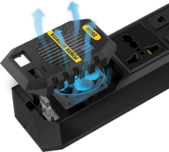 Green Stark Plus Power Inverter 200W avtomobil uchun simli uzaytirgichi O'zbekistonda