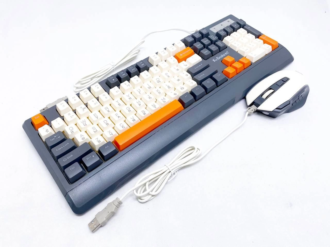 Игровая клавиатура KM900 с кабелем, набор мыши для настольного компьютера недорого