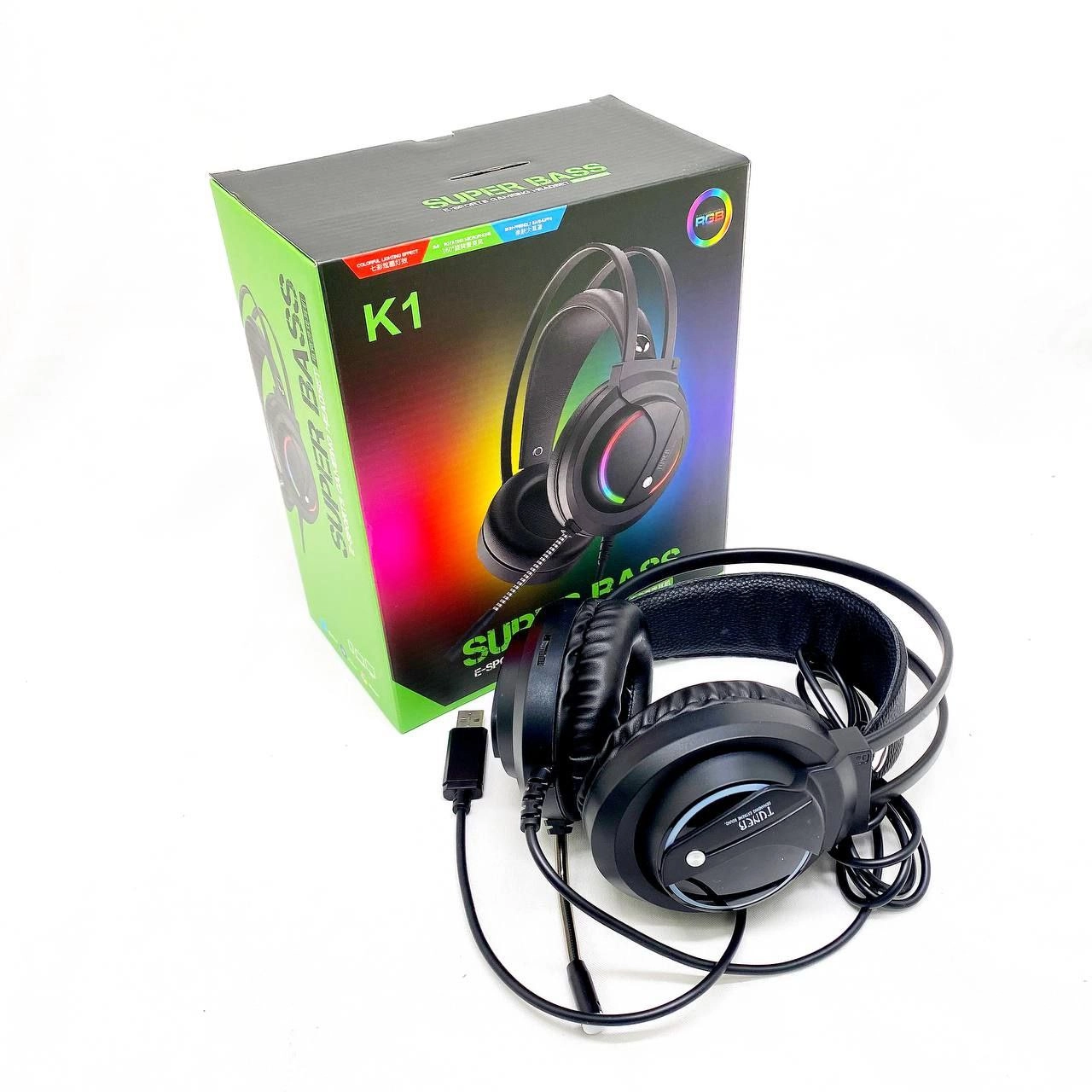 Tuner RGB K1 o'yin naushniki arzon