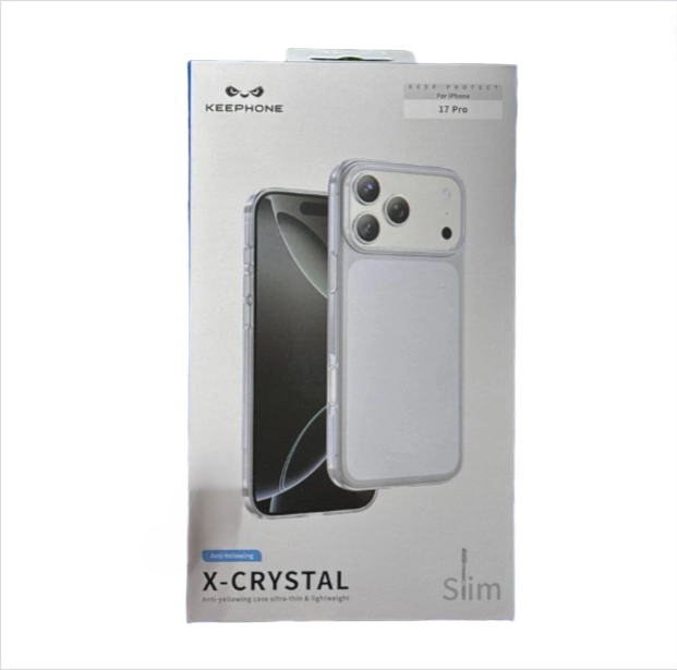 Прозрачный чехол Keephone X-Crystal Never Yellow Case для iPhone 17 Pro, transparent недорого