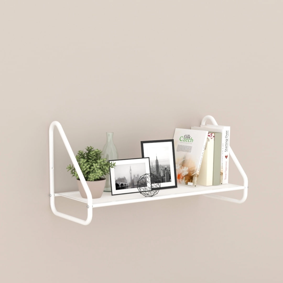 Barselona 21 Devor tokchasi (BARCELONA 21 wall shelf) (oq) arzon