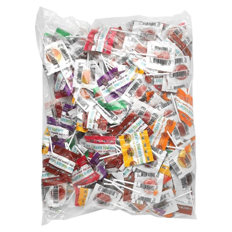 YumEarth Organic Vitamin C Pops ассорти, 1588 г (3,5 фунта) (01395) недорого