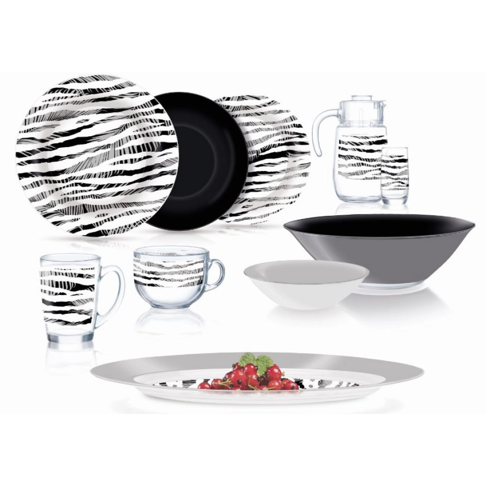 Столовый сервиз Luminarc Junia black 46 пред. 6 перс. купить