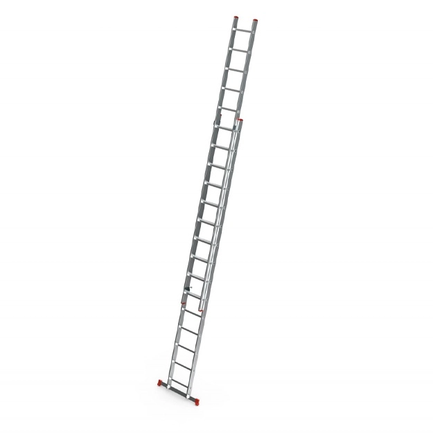 Лестницы Sarayli индустриального типа двухсекционная алюминиевая 2x17 недорого