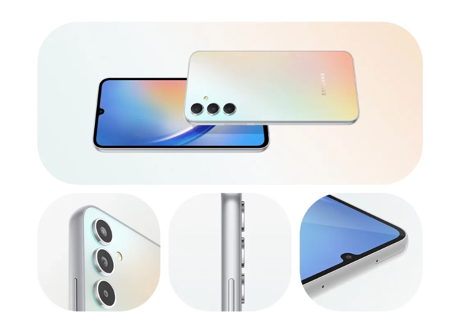 Смартфон Samsung Galaxy A34 8/128GB Серебристый рассрочка