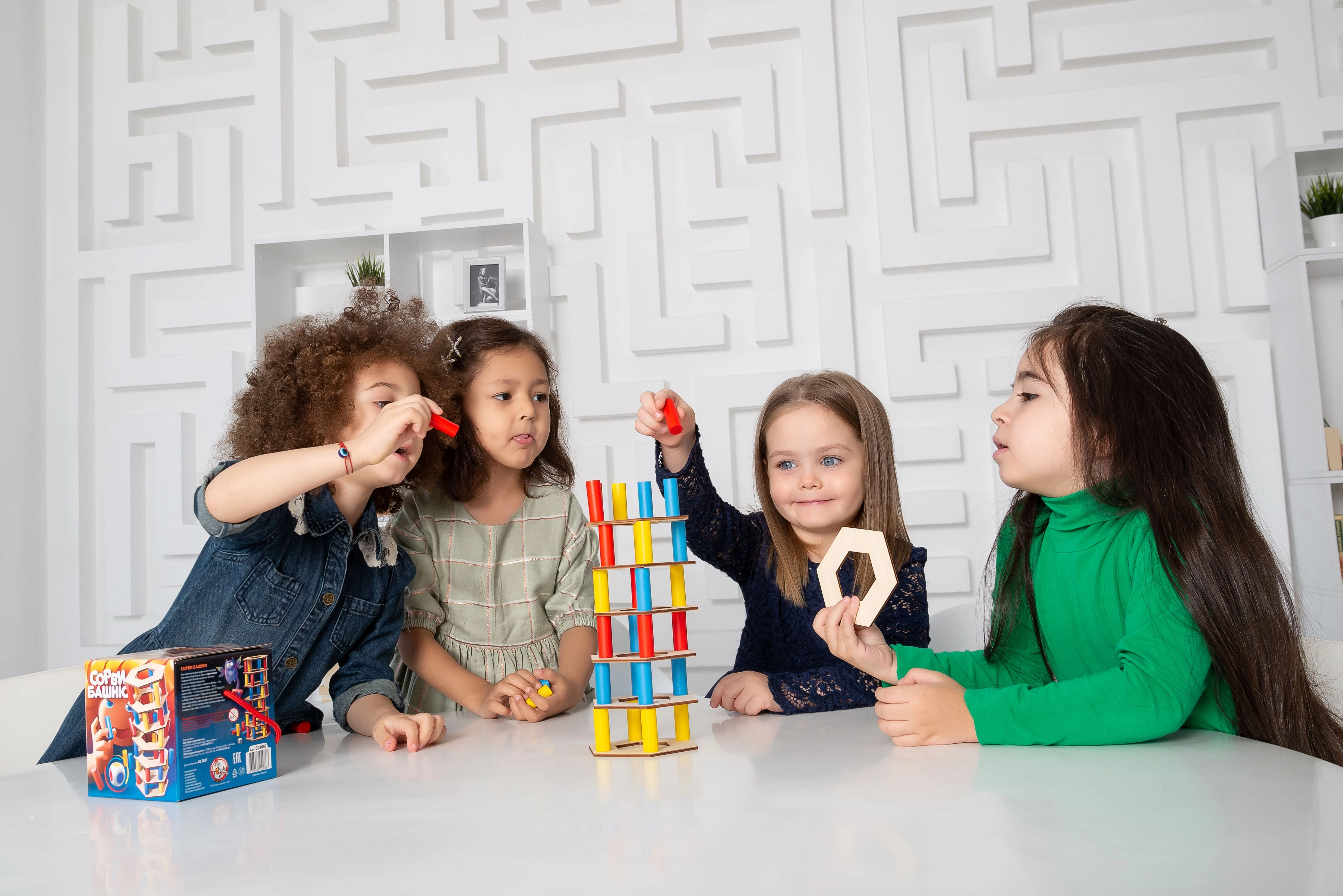 Игра настольная Сорви башню (цветная) характеристики