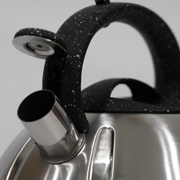 Чайник нержавейка стали с разноцветный ручкой Kukmara рассрочка