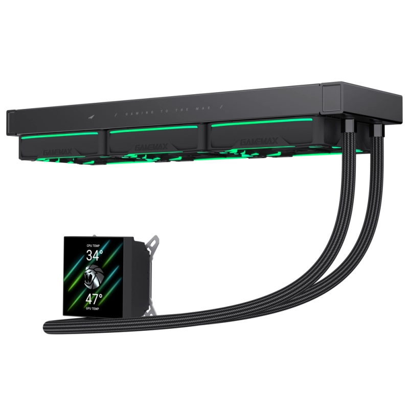 Кулер HAILSTORM 360 LCD BL рассрочка