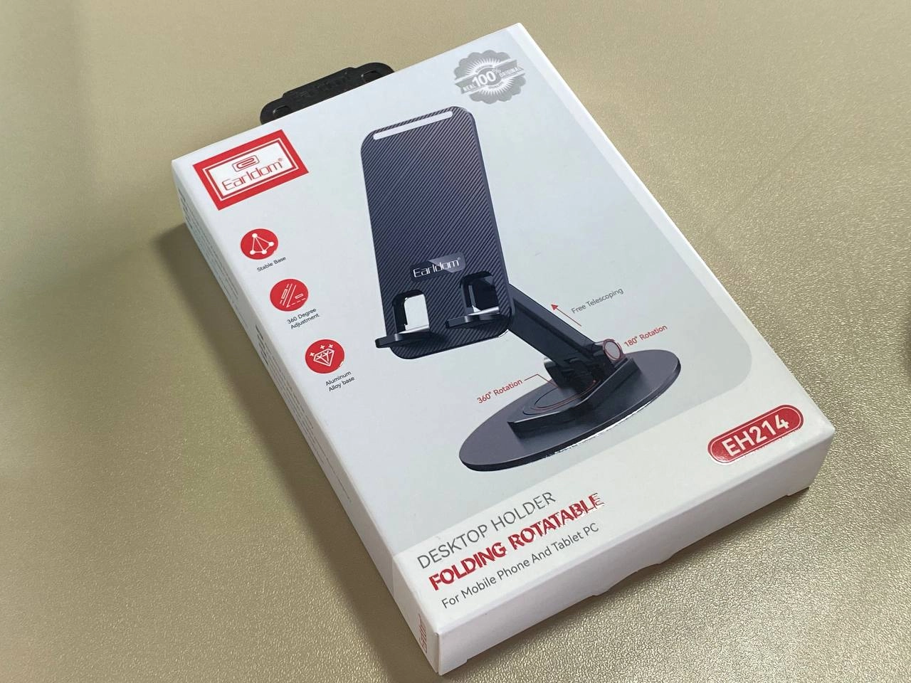 Настольная подставка для смартфона и планшета Earldom EH214 черный недорого