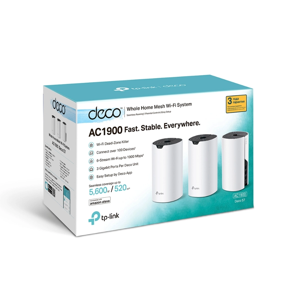 TP-Link Deco S7 (3-Pack)– Wi-Fi Mesh tizimi arzon