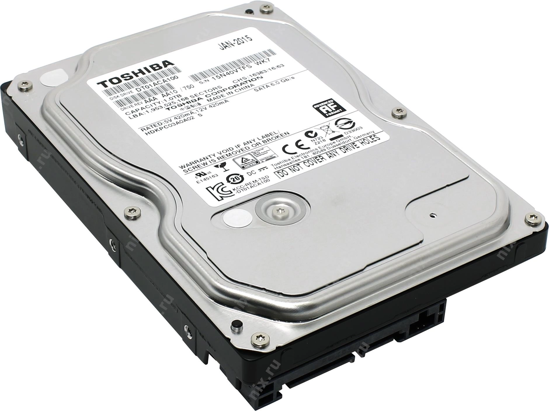 Toshiba 1 TB DT01ACA100 qattiq diski arzon