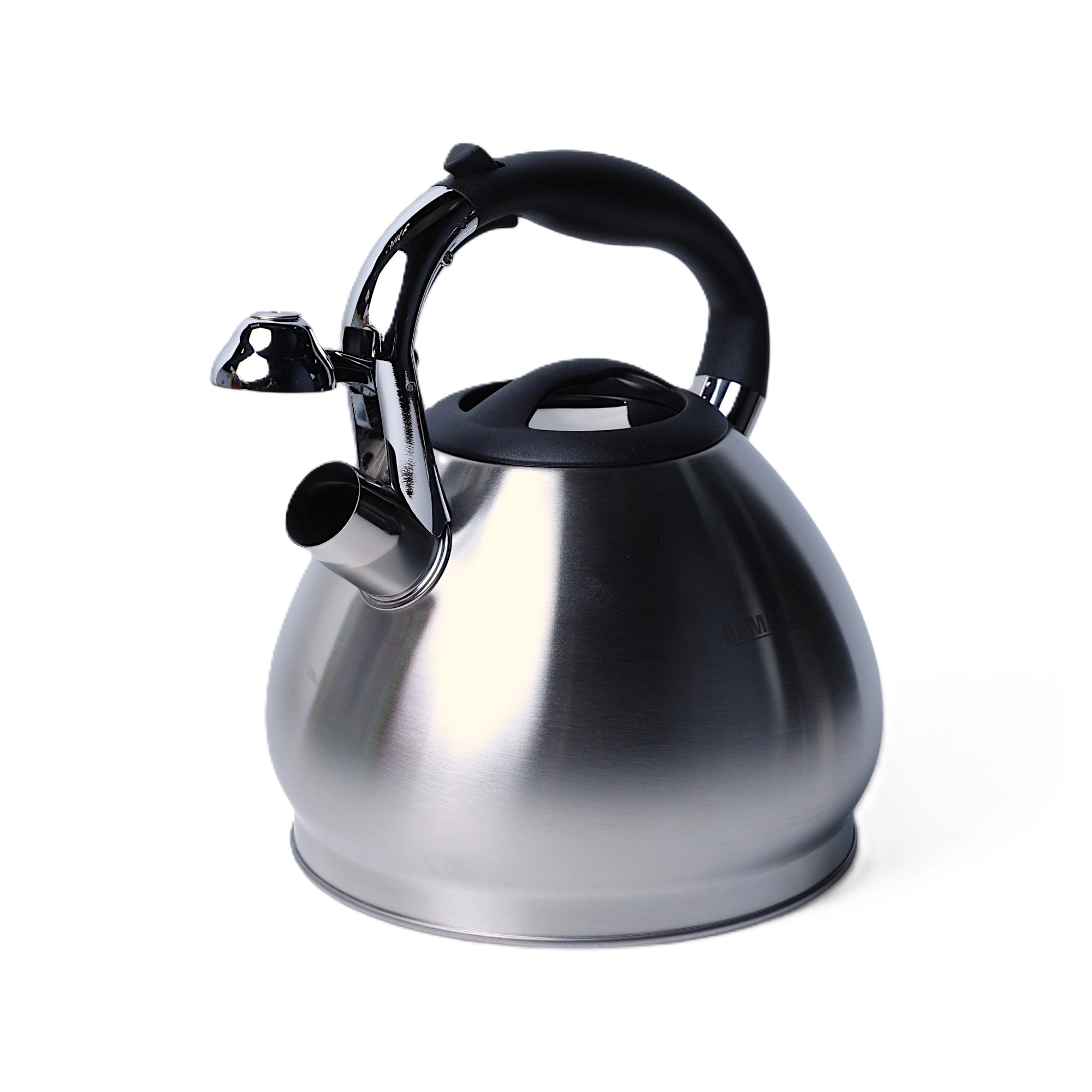 DOMASSI DMK-7577 3.4 l, hushtakli choynak, zanglamaydigan po&lsquo;latdan , Silver arzon