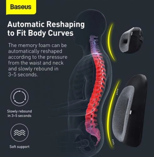 Дорожная подушка Floating Car Waist Pillow (Black) онлайн