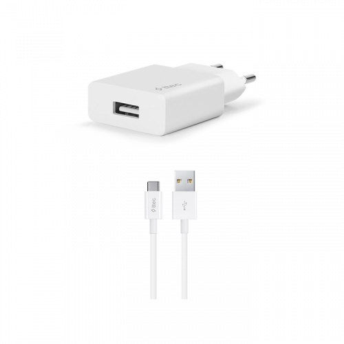 Зарядное устройство Ttec SmartCharger USB с кабелем Type-C (1m) White купить