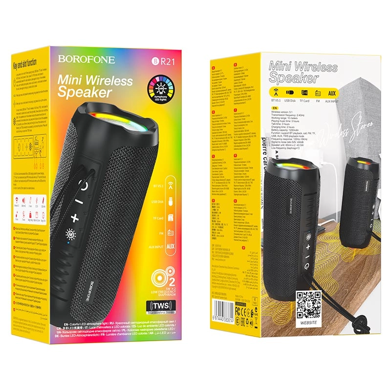 Беспроводная Bluetooth c Borofone BR21 черный в Узбекистане