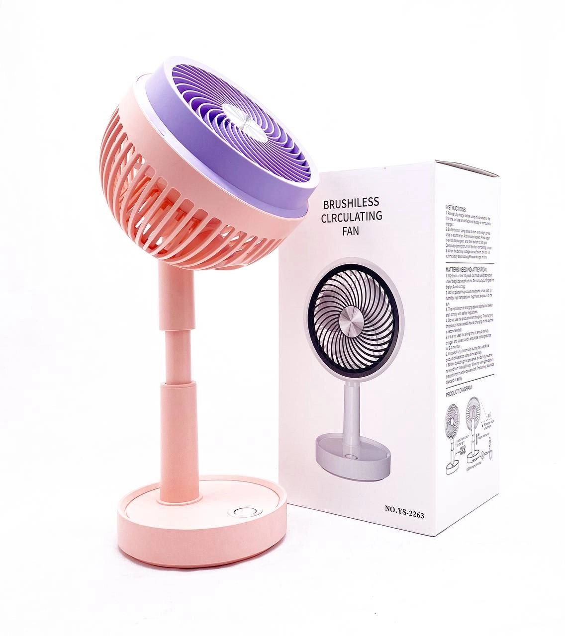 Мини-вентилятор Clrculating YS2263 розовый купить