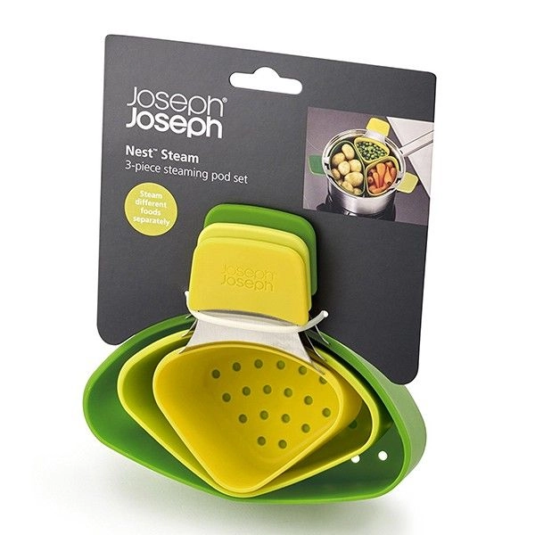 Joseph Joseph Nest Steam (3 ta buyum) 40083 bug‘da pishirish osma anjomlari to‘plami - rasm №8 Joseph Joseph Nest Steam (3 ta buyum) 40083 bug‘da pishirish osma anjomlari to‘plami yetkazib berish