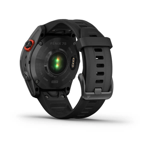 Garmin FENIX 7S Solar kulrang-qora rangli silikon tasmali smart-soati yetkazib berish