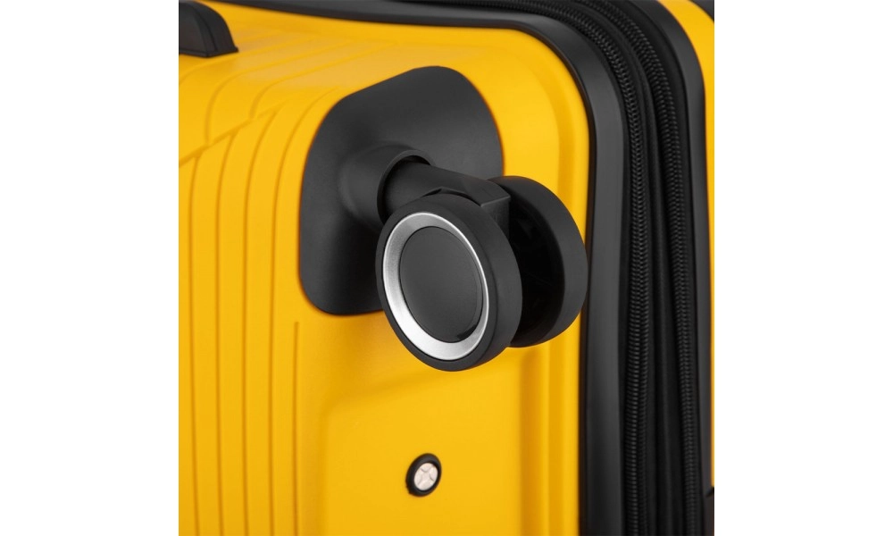 2E SIGMA EXP (L+M+S) Yellow plastik chamadonlar to&lsquo;plami yetkazib berish