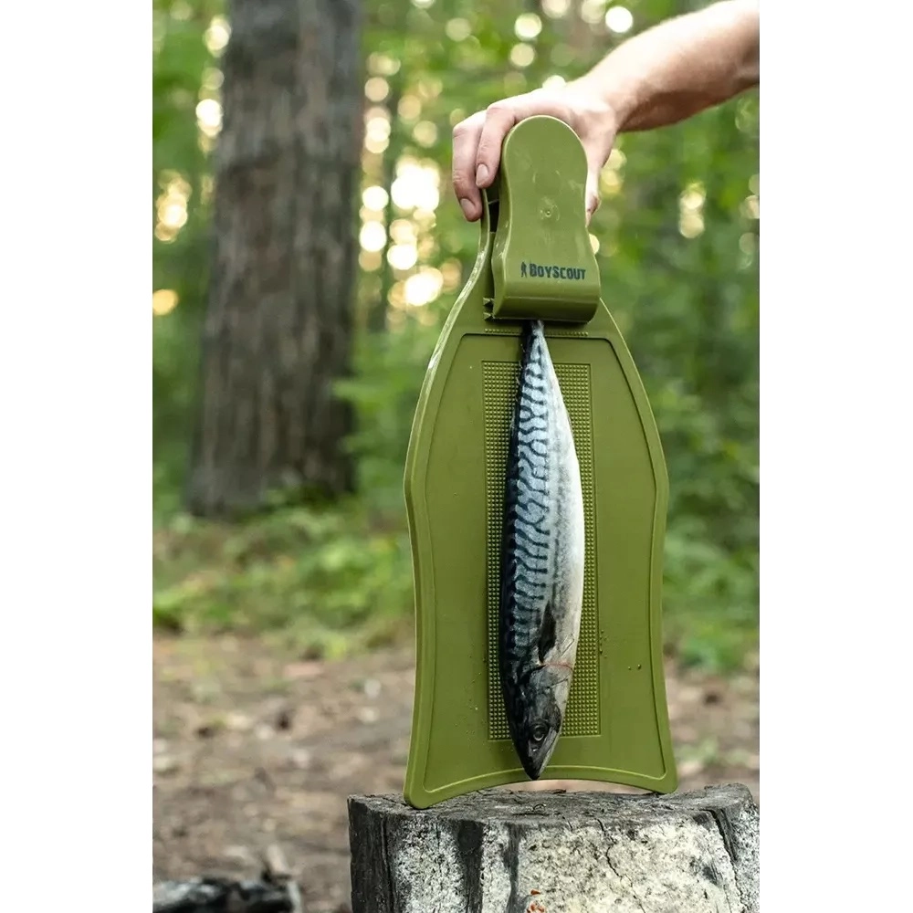 Разделочная доска для рыбы с зажимом BoyScout 46х20 см доставка