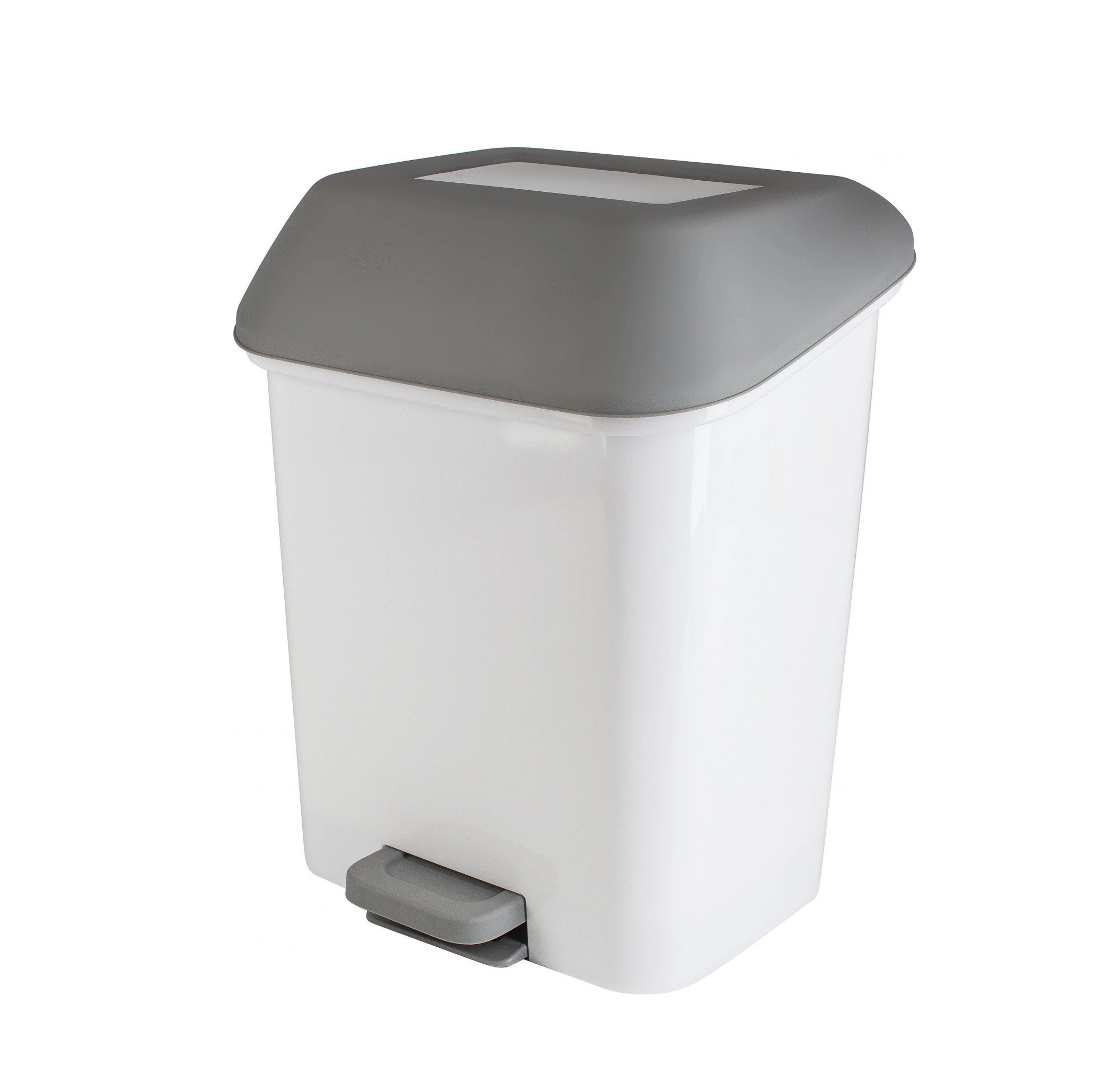 Мусорное ведро с педалью Spin&Clean Step с внутренним ведром, 15л белый sotib olish