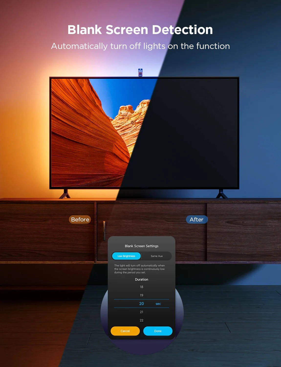 Набор адаптивной подсветки Govee H6099 Backlight 3 Lite 55-65' RGB Черный yetkazib berish