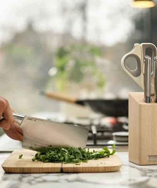 Набор ножей и ножниц Joseph Joseph Elevate Fusion с подставкой из бука 10577 доставка