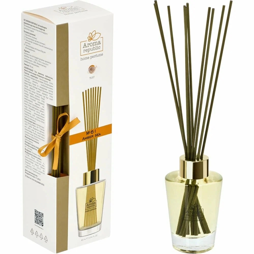 Aroma Republic "№61 Amber sea" 90 ml shishali flakondagi aromatik diffuzor yetkazib berish