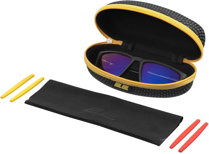 Xavfsizlik ko'zoynaklari 2E Gaming Anti-blue + Kit Black yetkazib berish