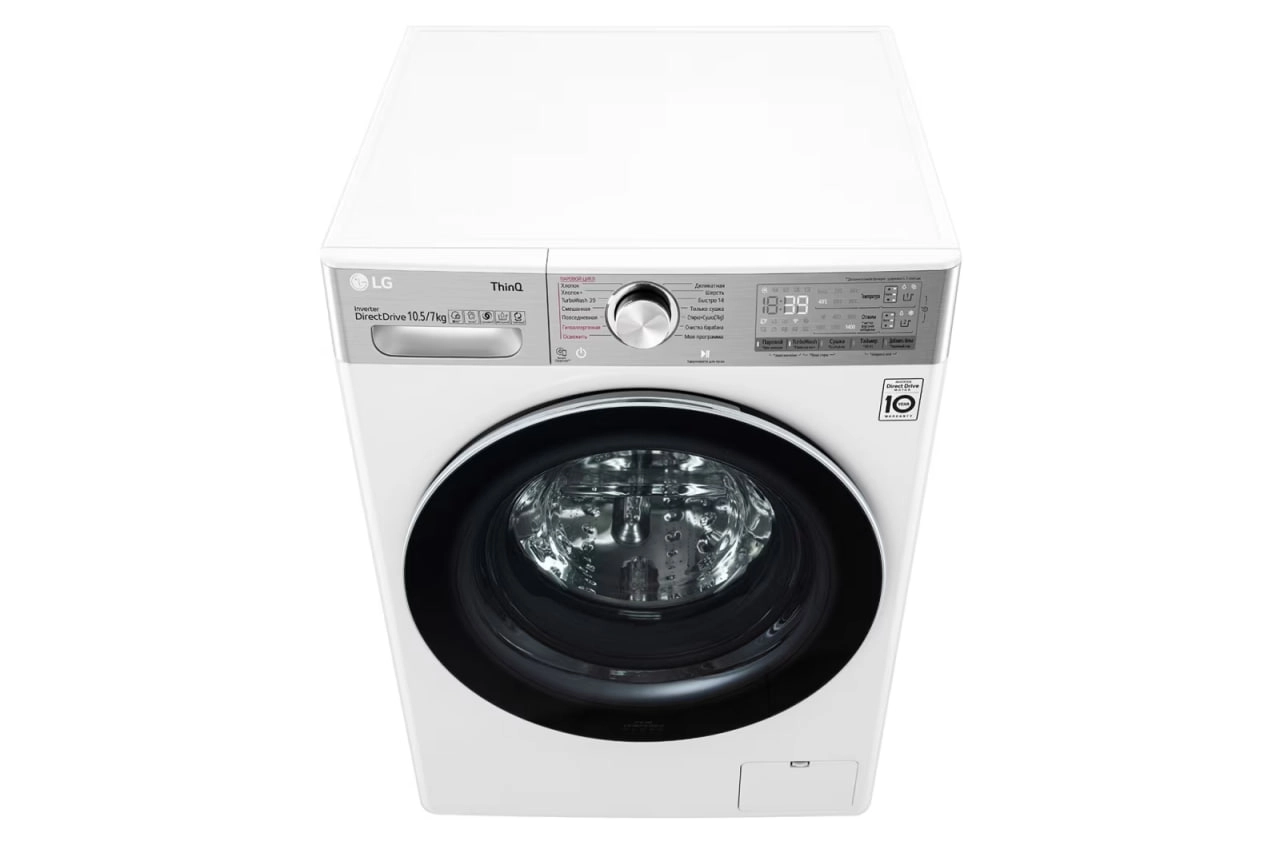 Стиральная машина LG TW4V9RD9E (С сушкой 10,5/7 кг) - фото №8 Стиральная машина LG TW4V9RD9E (С сушкой 10,5/7 кг) доставка