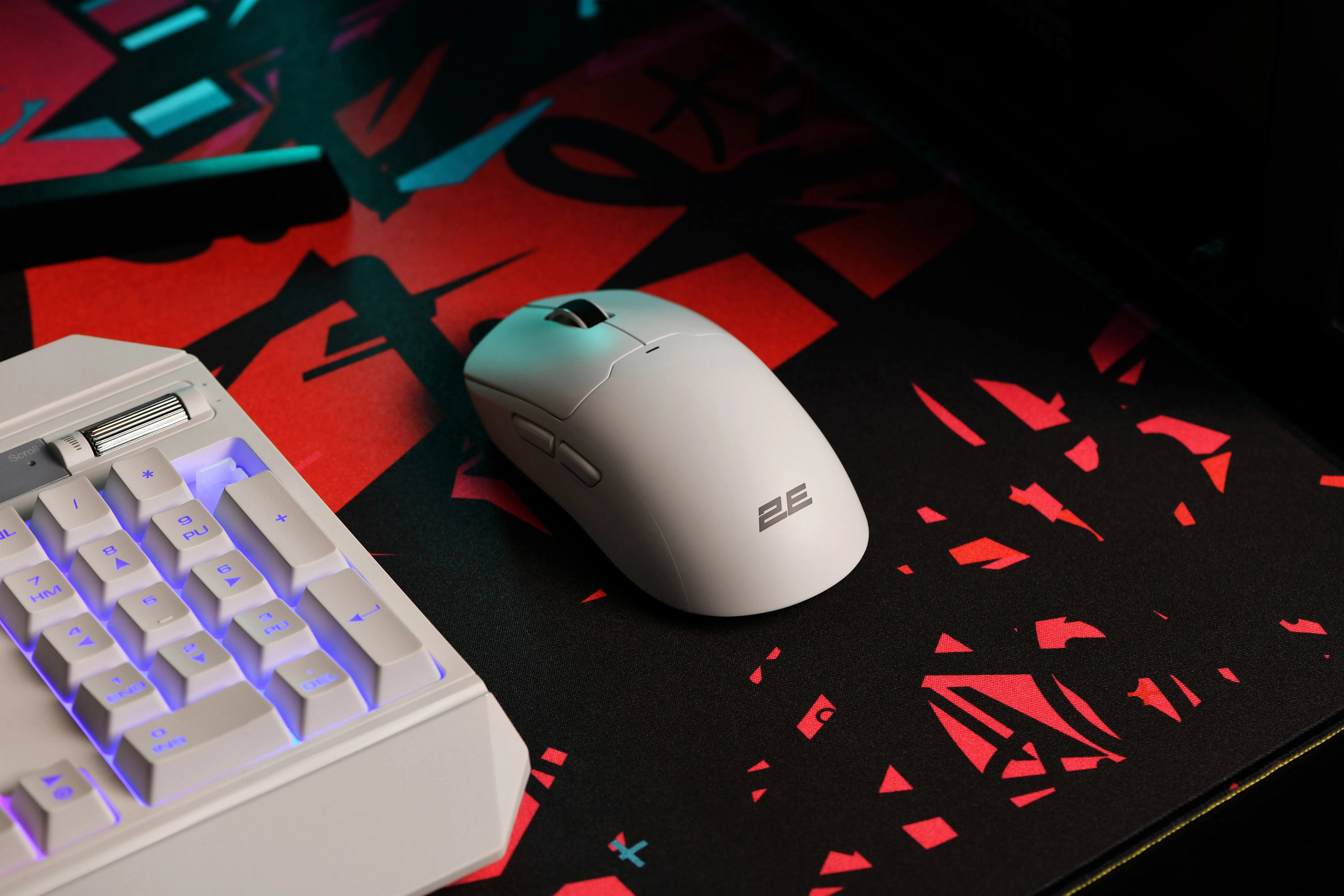 2E GAMING MG355 WL, RGB, USB-A/WL sichqonchasi, White yetkazib berish