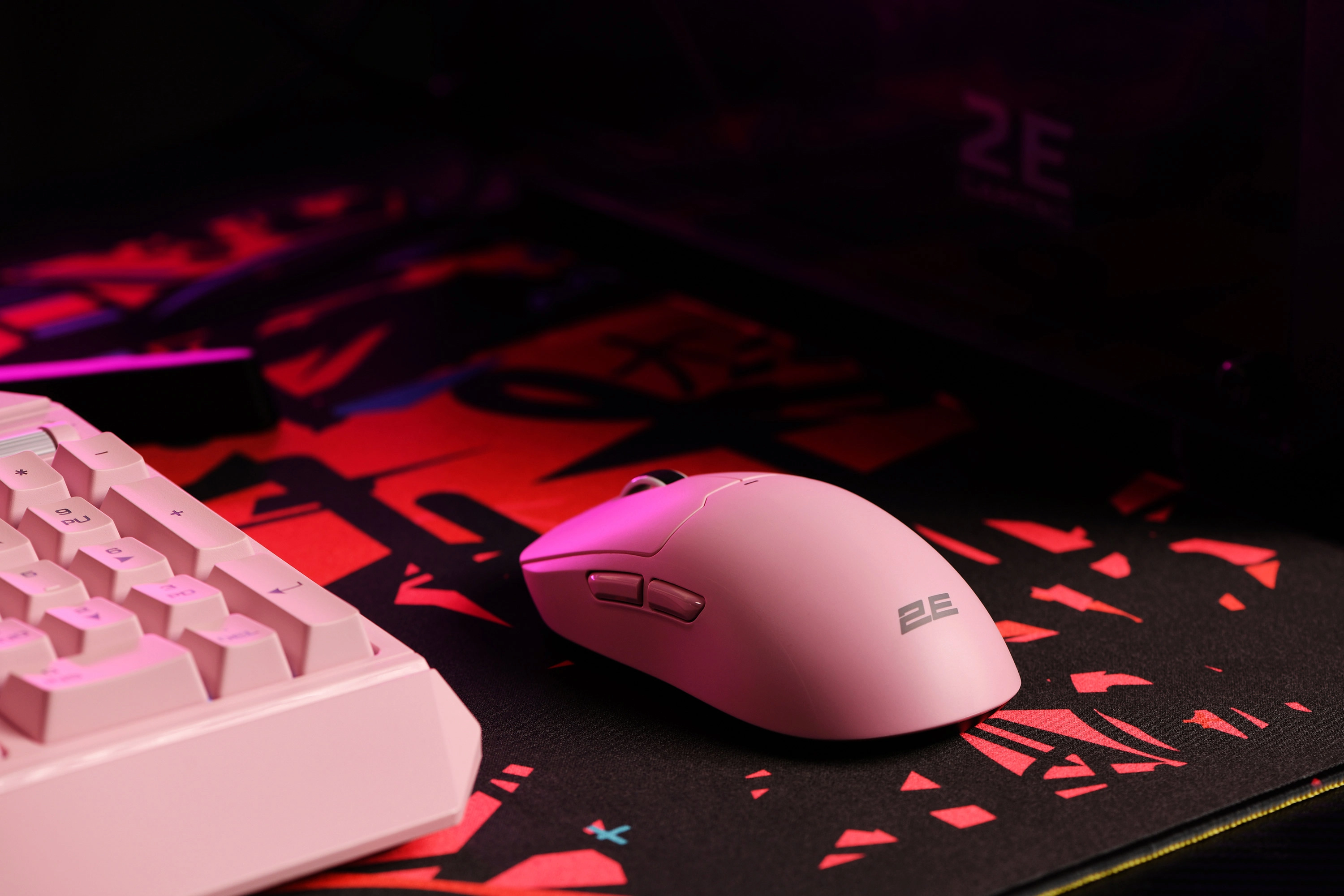 2E GAMING MG355 WL, RGB, USB-A/WL sichqonchasi pushti yetkazib berish