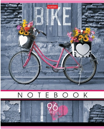 Тетрадь общая  96л. в клетку "I like my bike", Хатбер,  96Т5В1 недорого