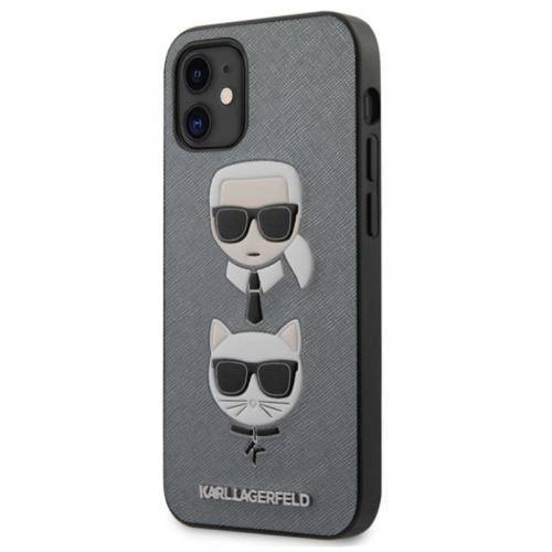 Чехол Karl Lagerfeld & choupette Silver для Iphone 12 mini купить