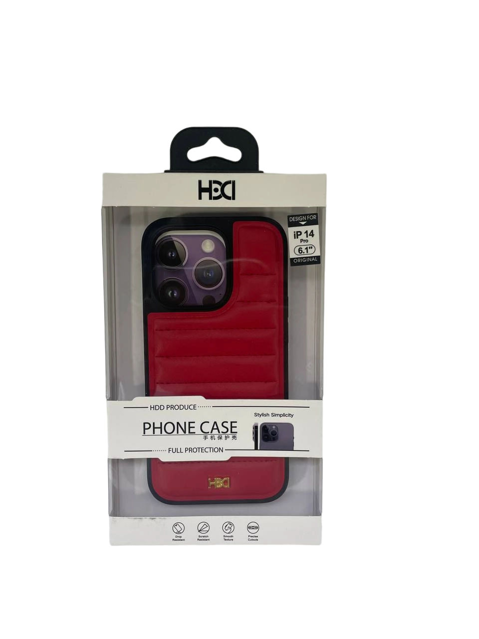 iPhone 14 Pro uchun HDD Leather Pillows HBC020 qizil g‘ilofi O'zbekistonda