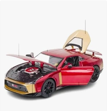 Металлическая коллекционная машинка Nissan GT R50 1/24, Red недорого