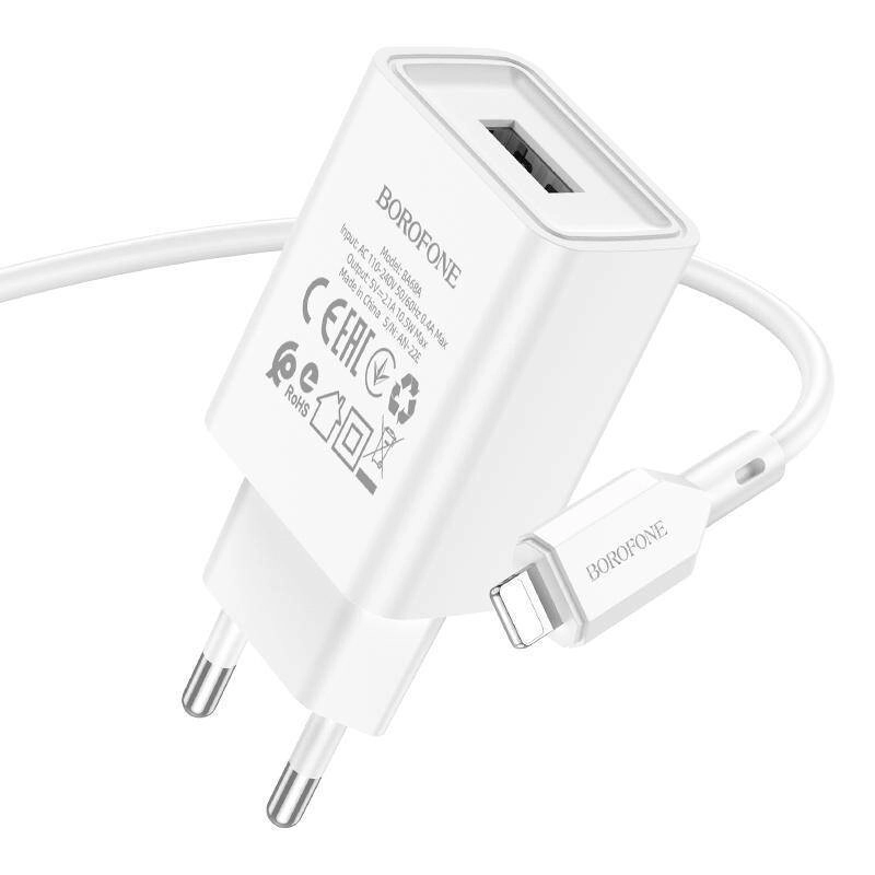 Borofone BA68A Lightning kabelli oq zaryadlash qurilmasi sotib olish