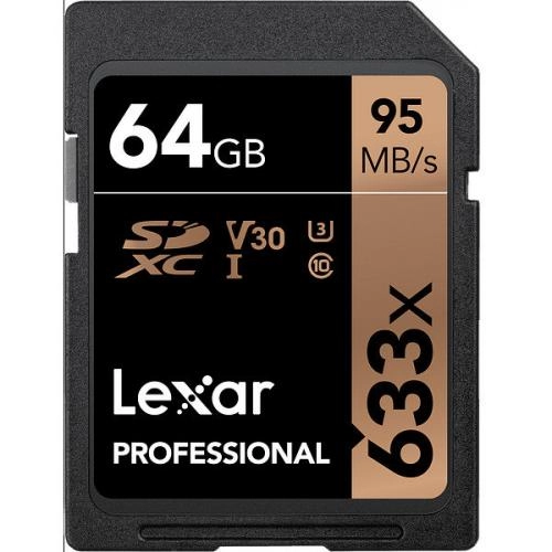 Lexar Professional SDHC Class 10 UHS Class 1 633x 64GB xotira kartasi sotib olish