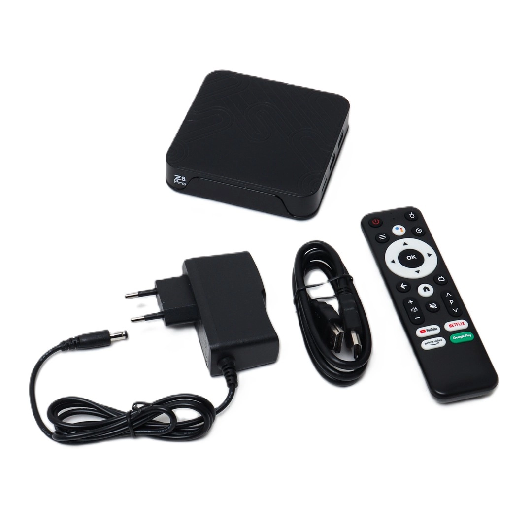 Z8 PRO TV smart pristavkasi 2/16 GB, 8K, Android 12, Black bo'lib to'lash