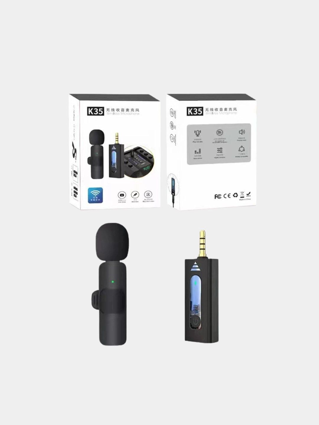 Беспроводной петличный микрофон K35 Pro купить