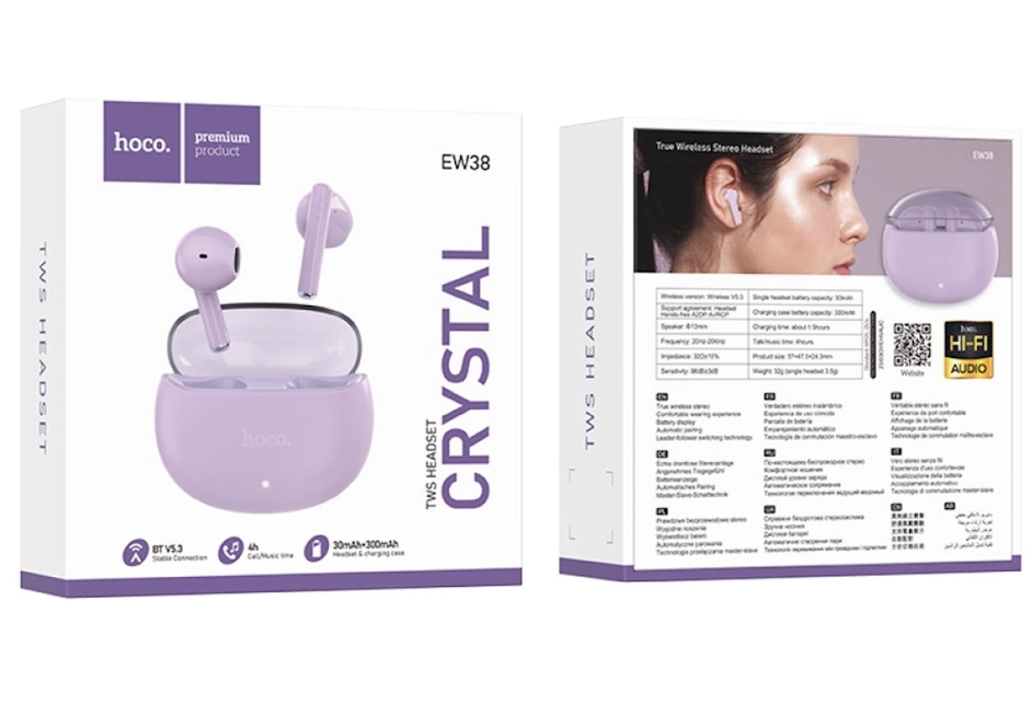 Hoco EW38 binafsharang simsiz quloqchini O'zbekistonda